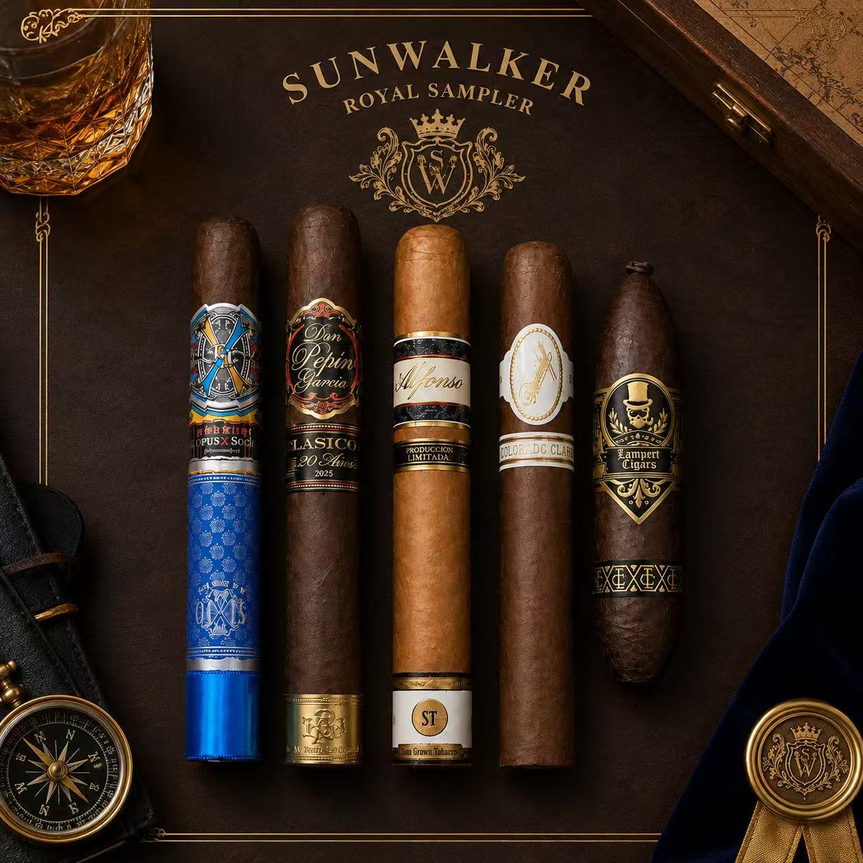 Home 36 SunWalkerCigars Royal Sampler