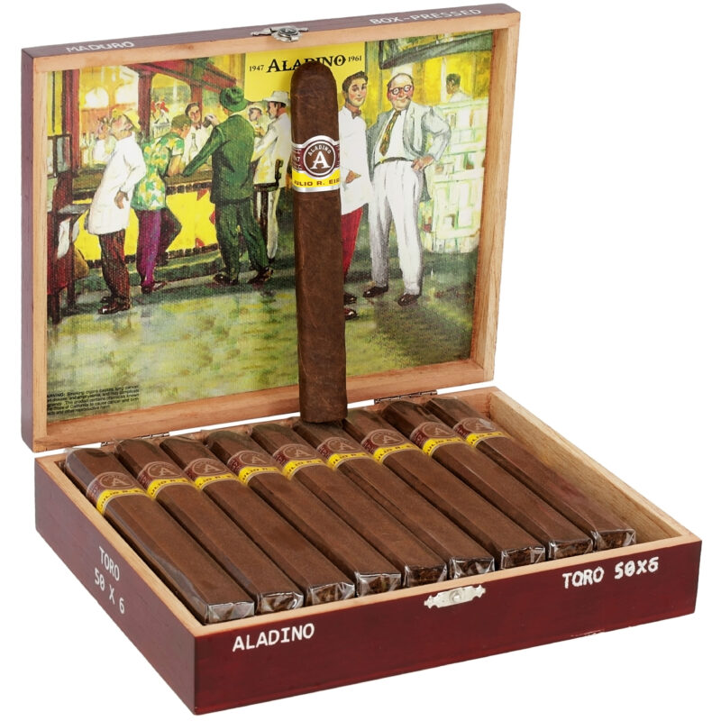 Aladino Toro 50x6 Maduro Box-Pressed 20