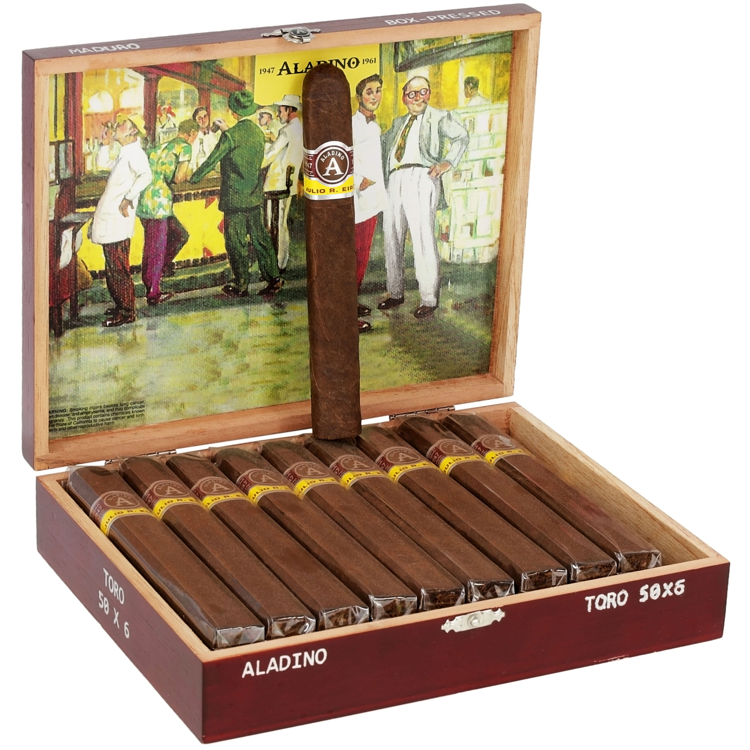 Home 15 Aladino Toro 50×6 Maduro Box-Pressed 20